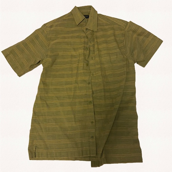 Big and Tall size M green button down by Faded Glory - Picture 2 of 7